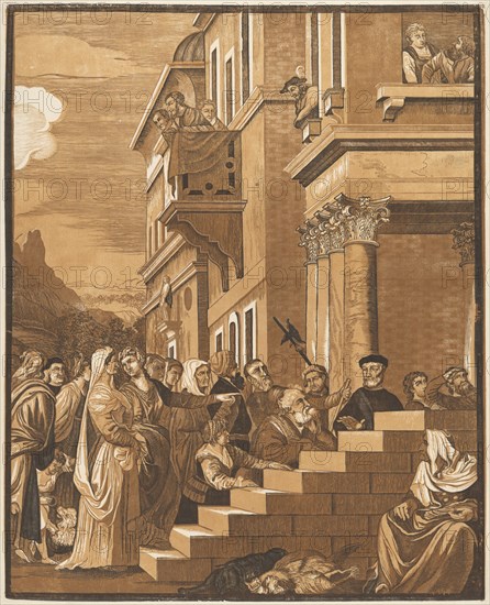 Presentation of the Virgin in the Temple (Center Panel), 1742.