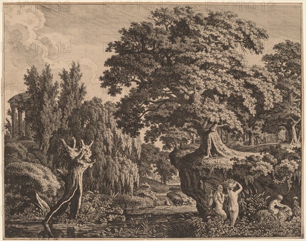 Arcadian Landscape with a Satyr Family, 1759-1835.