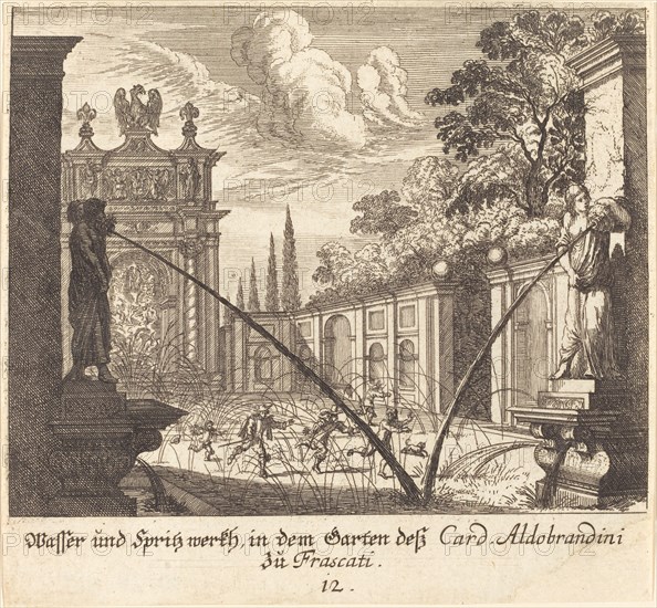 Gardens of Cardinal Aldobrandini, Frascati, 1681.