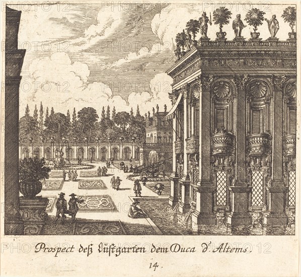 Gardens, Duke d'Altems, 1681.