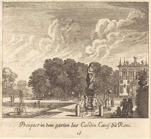 Gardens of Cardinal Coessi, Rome, 1681.