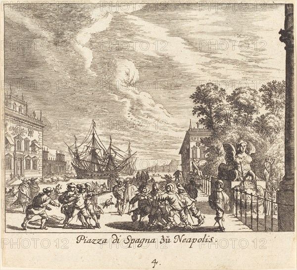 Piazza di Spagna, Naples, 1681.