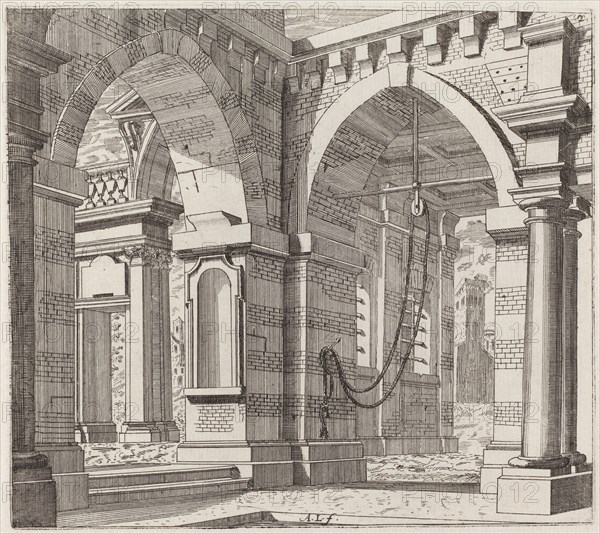 Architectural Fantasy with Arched Gateways, before 1753.