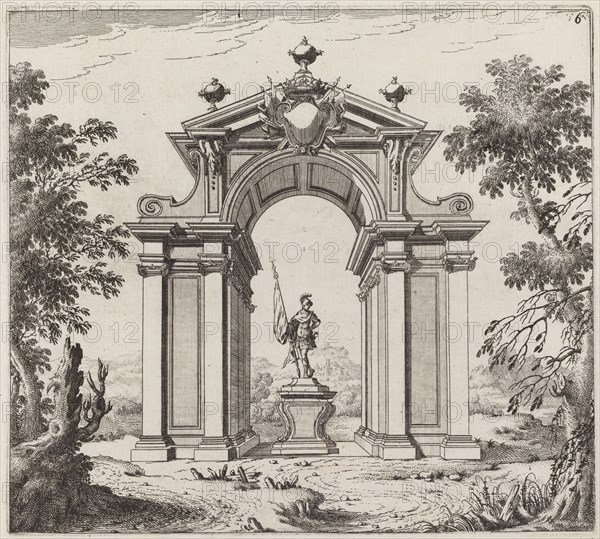 Triumphal Arch in a Landscape, before 1753.