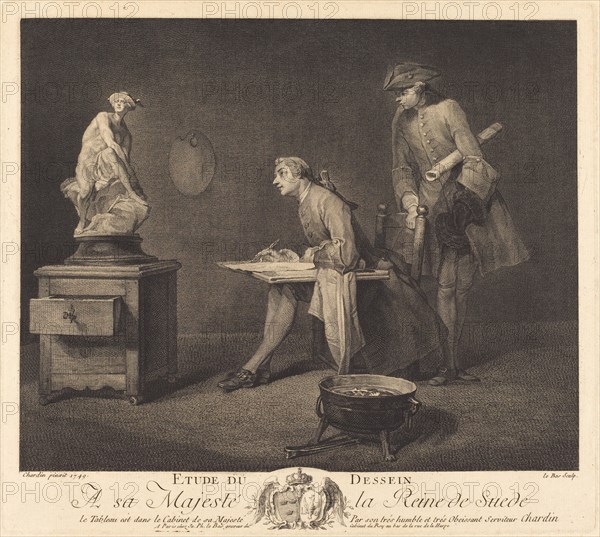 Etude du dessin (The Drawing Lesson), 1757.