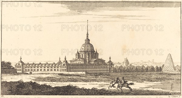 Landscape with Monastery, 1673. Creator: Sebastien Le Clerc.