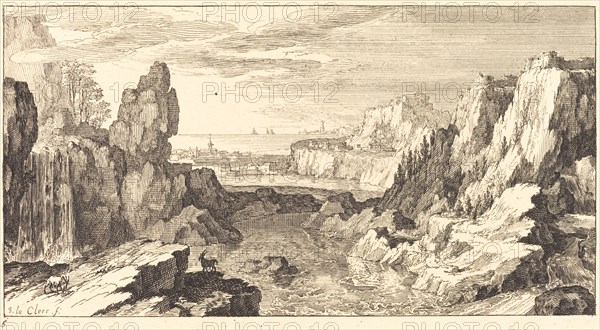 Mountain Landscape, 1673. Creator: Sebastien Le Clerc.