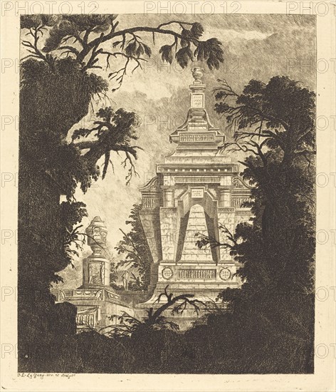 Tomb with Funerary Urn, 1768.