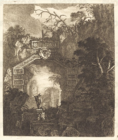 Figure Standing under a Stone Arch, 1768.