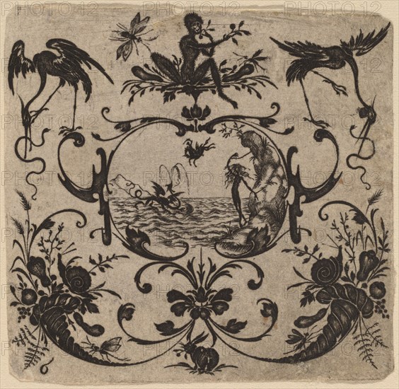 Ornament with Grotesque, 1616.