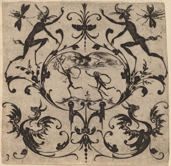 Ornament with Grotesque, 1616.