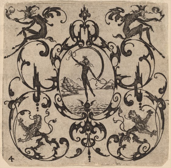 Ornament with Grotesque, 1616.