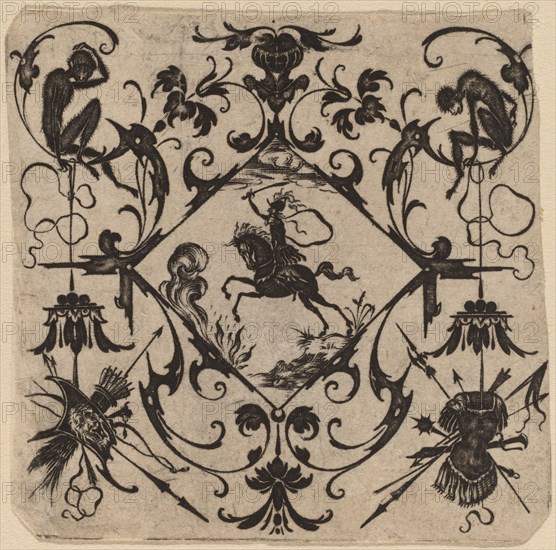 Ornament with Grotesque, 1616.