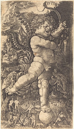 Cupid Balancing on a Globe, 1533.