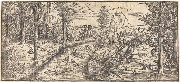 Stag Hunt in a Landscape, c. 1545/1555.