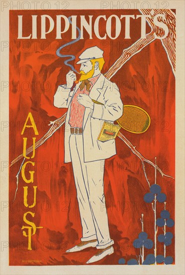 Affiche américaine pour le Revue "Lippincott's Magazine" (Août), publiée à Philadelphie, c1898. Creator: William Carqueville.