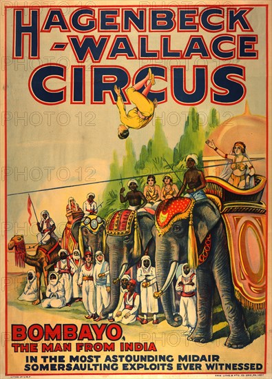 Hagenbeck-Wallace circus poster, c1907 - 1929. [Publisher: Erie Litho.; Place: Erie [Penn.]]