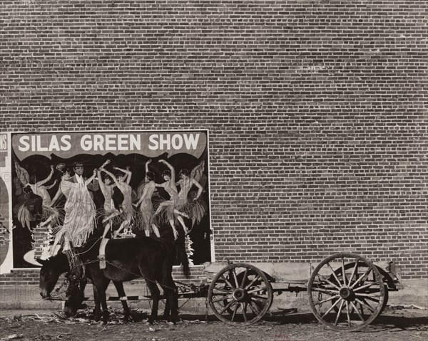 Minstrel poster in Alabama town,  1936-01.