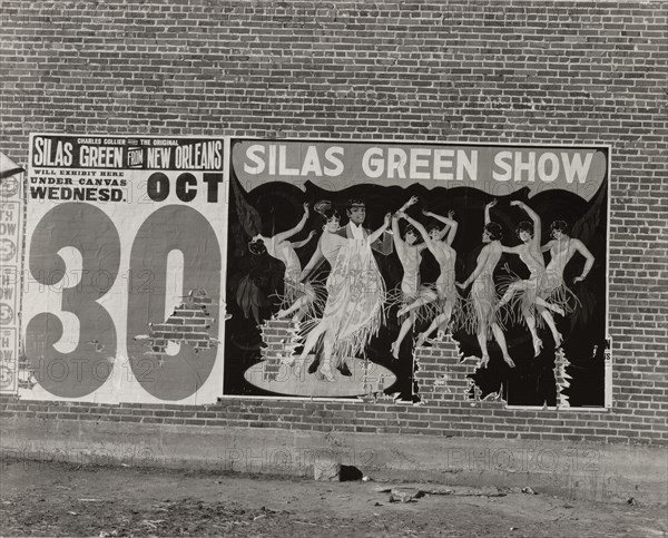 Minstrel poster in Alabama town,  1936-01.