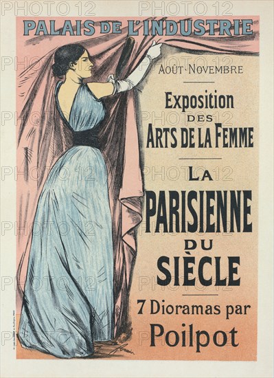 Affiche pour l'Exposition des Arts de la Femme (sept dioramas par Poilpot) : "La..., c1899. Creator: Jean Louis Forain.