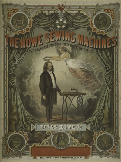 The Howe sewing machines, c1895 - 1917.