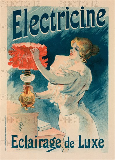 Affiche pour l' "Électricine "., c1897. [Publisher: Imprimerie Chaix; Place: Paris]