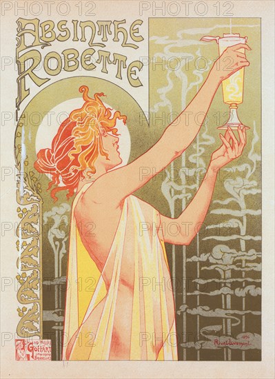 Affiche belge pour l' "Absinthe Robette"., c1898. [Publisher: Imprimerie Chaix; Place: Paris]