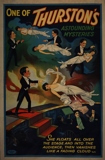 One of Thurston's astounding mysteries, c1906 - 1925. [Publisher: Otis Lithograph; Place: Cleveland, Ohio]