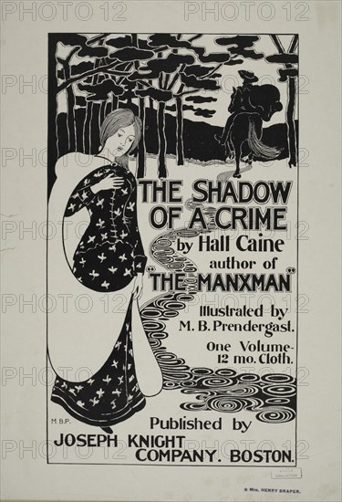 The shadow of a crime., c1895 - 1911. Published: 1895