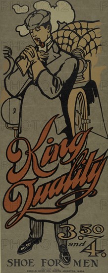 King quality shoe for men, c1895 - 1917.