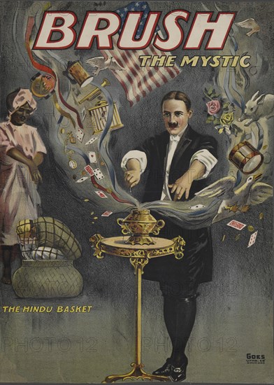 Brush the Mystic: the Hindu basket, c1920. [Publisher: Goes Litho Co.; Place: Chicago]