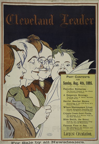 Cleveland leader. Sunday, Aug. 4th, 1895, c1893 - 1897.