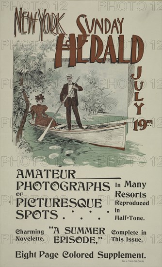 New York Sunday herald. July 19th, c1893 - 1897.