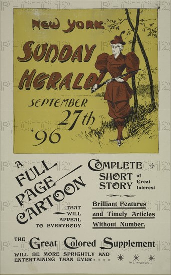 New York Sunday herald. September 27th '96, c1893 - 1897.