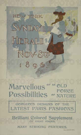 New York Sunday herald. Nov 8th 1896, c1893 - 1897.