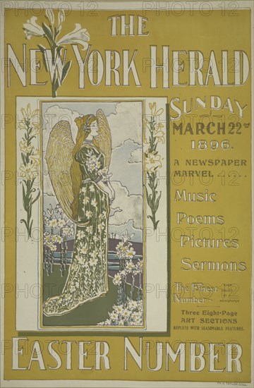The New York herald. Sunday March 22nd 1896, c1893 - 1897.