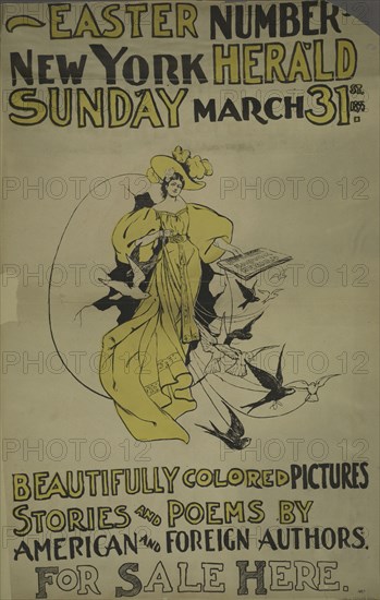 Easter number New York herald Sunday March 31st 1895, c1893 - 1897.