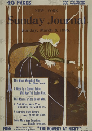 New York Sunday journal. Sunday, March 8th, 1896, c1893 - 1897.