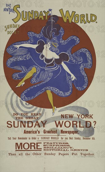 The New York Sunday world. Sunday Dec 8th. 1895, c1893 - 1897.