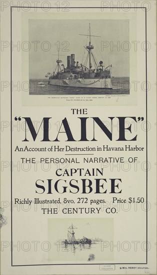 The "Maine", c1895 - 1911. Published: 1899