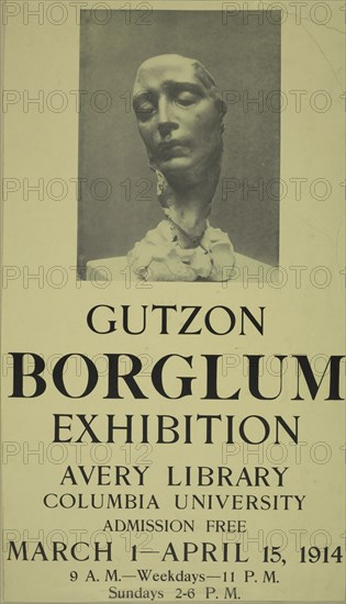 Gutzon Borglum exhibition, c1914.
