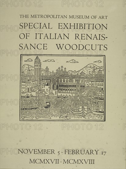 Special exhibition of Italian renaissance woodcuts, c1917 - 1918.