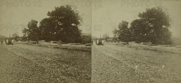 Paving of Lenox Ave. north of Central Park., c1850-1930.