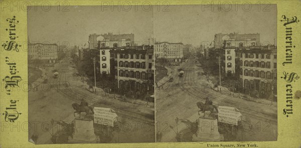 Union Square, New York, c1850-1930.   Additional Title(s): American scenery, the Best series.