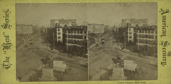 Union Square, New York, c1850-1930. Additional Title(s): American scenery, the Best series.