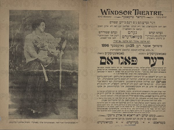 Der pogrom, c1896. [Publisher: Windsor Theatre; Place: New York]