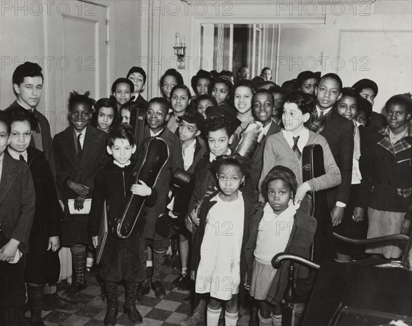 Music class students, 1938.