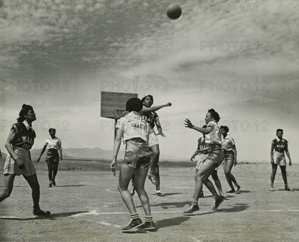 African American women, members of the 32nd and 33rd Company's Women's Army..., 1939 - 1945. Creator: United States Army.