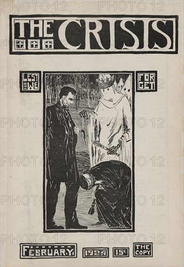 The Crisis: a record of the darker races , February 1924 [Cover].