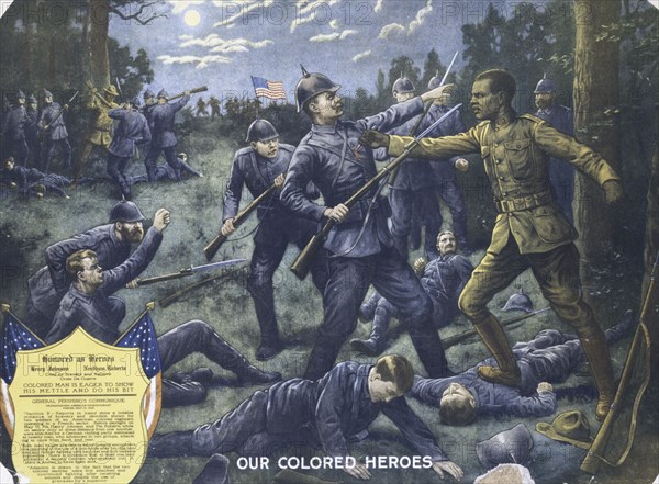 Our Colored Heroes. Henry Johnson, Needham Roberts, Honored as Heroes, 1918.